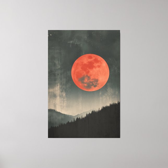 Toile Lune rouge (Recto)