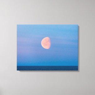 Toile Lune sur la mer de Béring   Russie Extrême-Orient