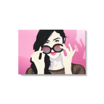 Lunettes de couleur rose