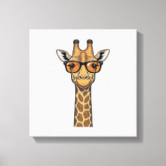 Toile Lunettes de soleil de girafe cool Vintage Chemise 
