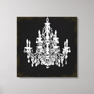 Toile Lustre à cristaux/couleur DIY vintage PixDezines