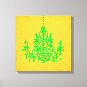 Toile lustre en cristal vert PixDezines DIY Bckgrnd