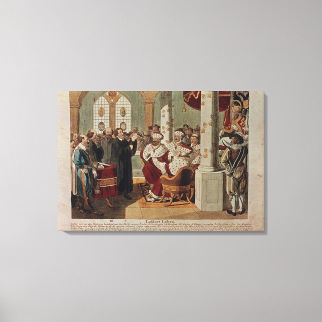 Toile Luther à la Diète des vers (Recto)