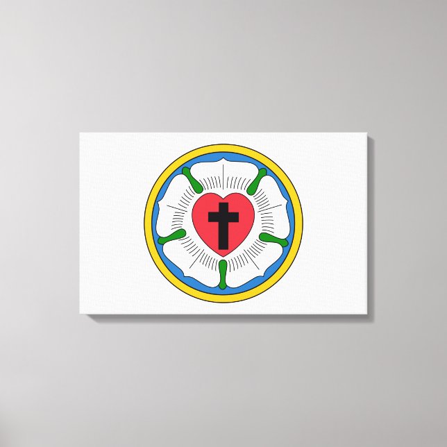 Toile Lutherrose Luther Rose Lutheranisme Martin Luther (Recto)