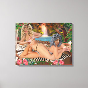 TOILE LUTTE À LA DEMIÈRE DE JUNGLE 2