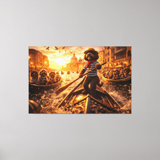 Toile Luxury Cockapoo Venice Gondola Wall Art Canvas 