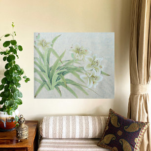 Toile Lys blancs