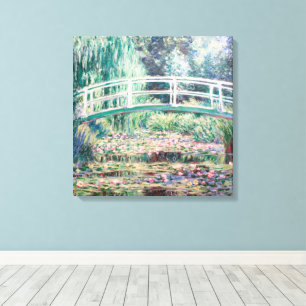 Toile Lys d'eau blanche   CLAUDE MONET