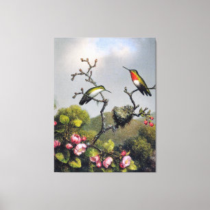 Toile M. J. HEADE - Ruby Throat, de l'Amérique du Nord (