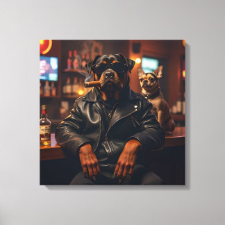 Toile M. Rottie Cool avec Cigar
