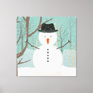 Toile M. Winter Snowman
