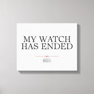 Toile Ma montre s'est terminée