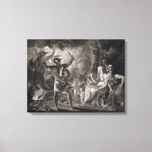 Toile Macbeth, les Trois Sorcières et Hécate dans l'Acte