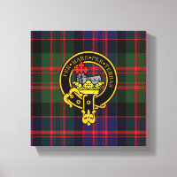 Macdonald Scottish Crest et Tartan Canvas