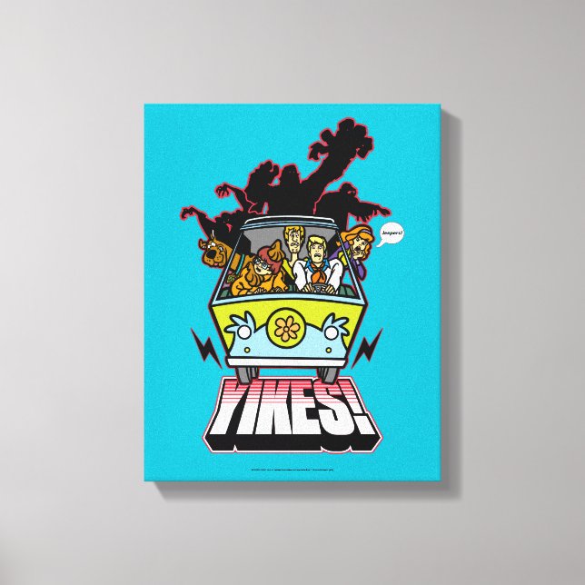 Toile Machine Mystère "Yikes !" Dessin (Recto)