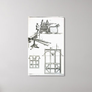 Toile Machinerie balistique romaine, de l'Encyclopédie