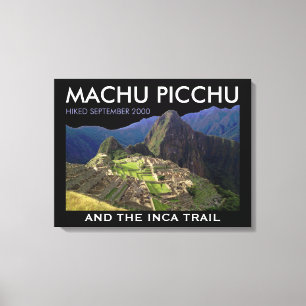 Toile Machu fait sur commande Picchu, traînée d'Inca