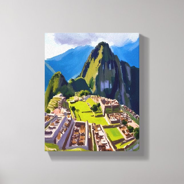 Toile Machu Picchu Peru Painting (Recto)
