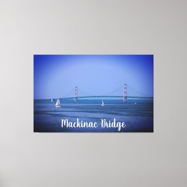 Toile Mackinac Bridge Michigan USA (Recto)