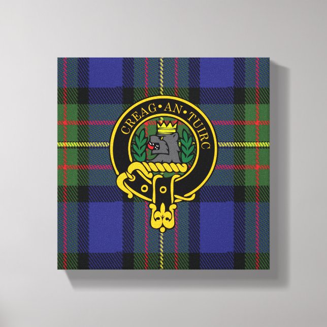 Toile Maclaren Scottish Crest et Tartan Canvas (Recto)