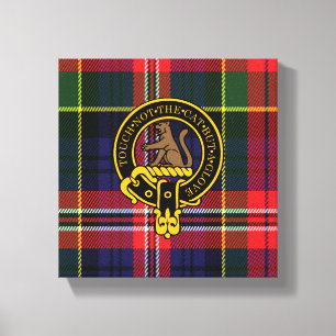 Toile Macpherson Scottish Crest et Tartan Canvas