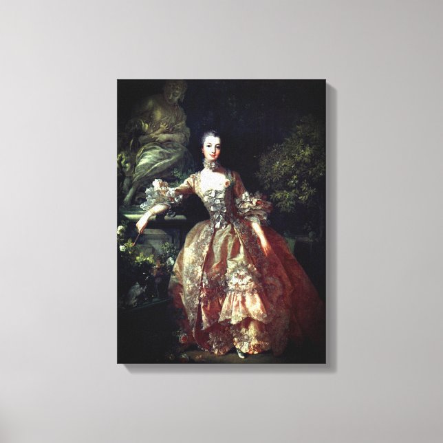 Toile Madame de Pompadour - François Boucher - 1759. (Recto)