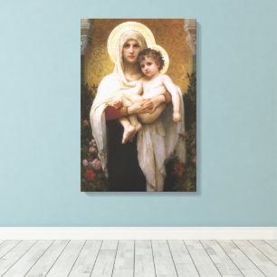 Toile Madone des Roses par Bouguereau