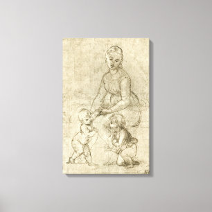 Toile Madonna, Christ, Saint Jean Baptiste par Rapahel