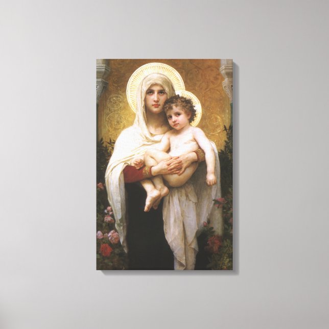 Toile Madonna des Roses par Bouguereau (Recto)