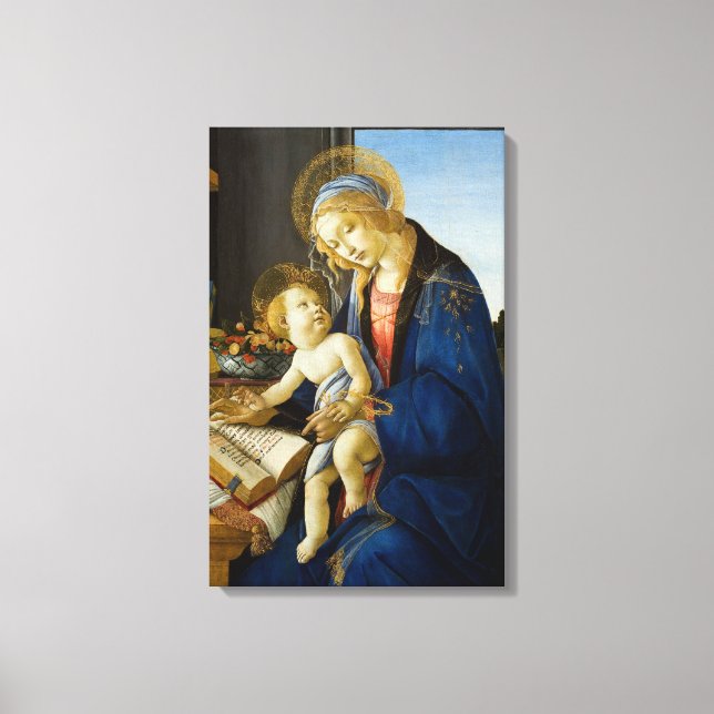 Toile Madonna du livre de Botticelli (Recto)