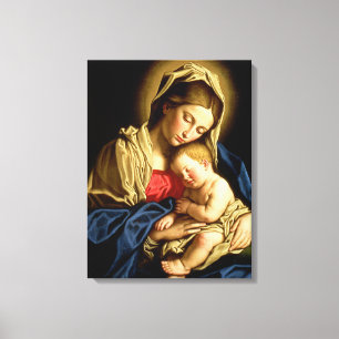 Toile Madonna et enfant Jésus - Sassoferrato