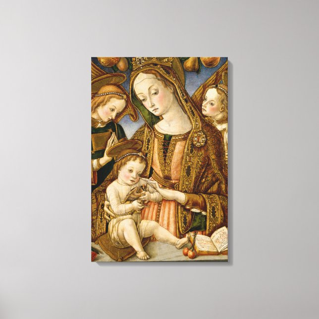 Toile Madonna et l'enfant avec deux anges (Recto)