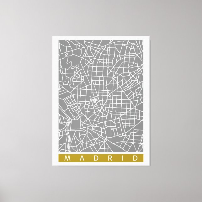 Toile Madrid map (Recto)