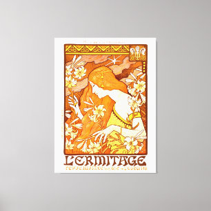 Toile Magazine poster vintage Art Nouveau Femme
