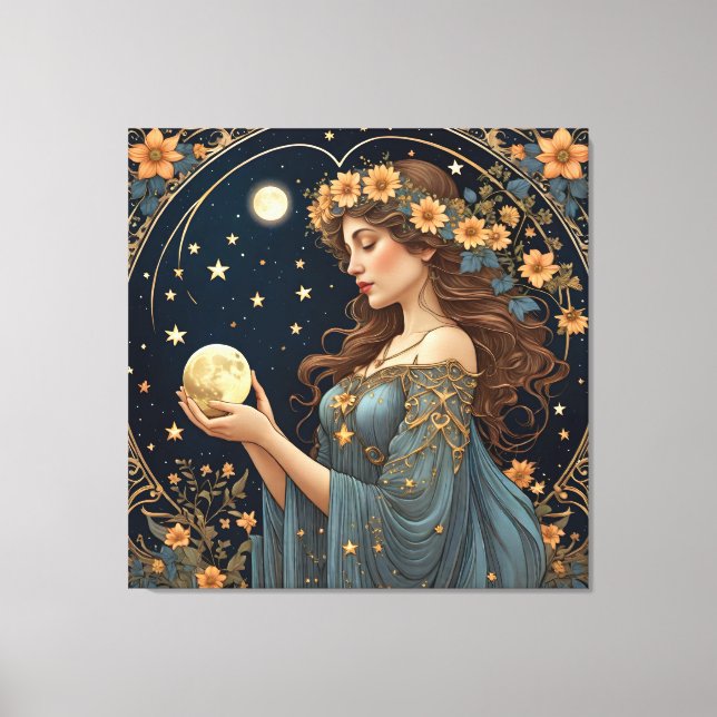 Toile magie et fée - tarot (Recto)