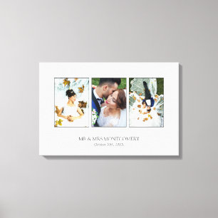 Toile Magnifique Collage de Photos de Mariage