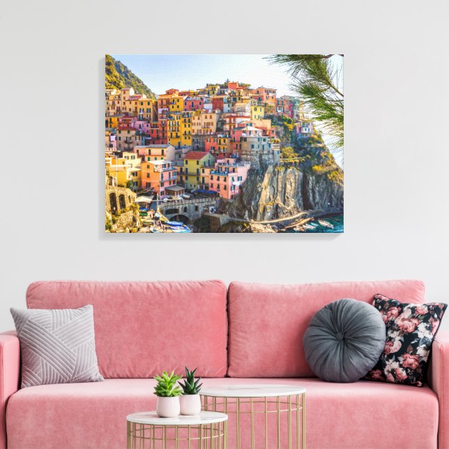 Toile Magnifique Palerme, Sicile Italie sur une falaise (Insitu(Salon))