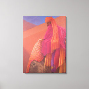 Toile Mahout et éléphant