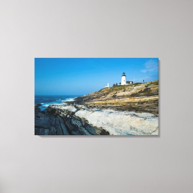 Toile Maine, Pemaquid Point, Pemaquid Point Lighthouse (Recto)