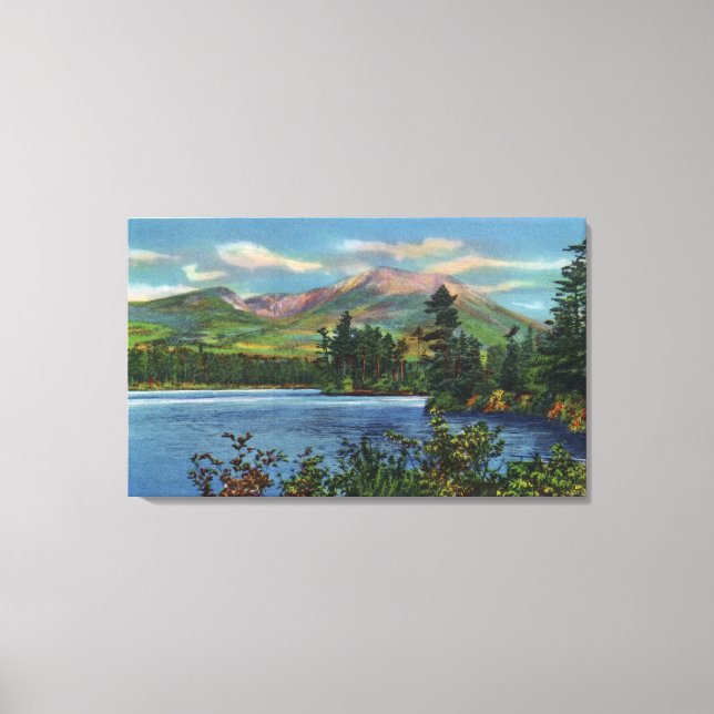 Toile MaineVue du Mont Katahdin et de Daicey Pond (Recto)