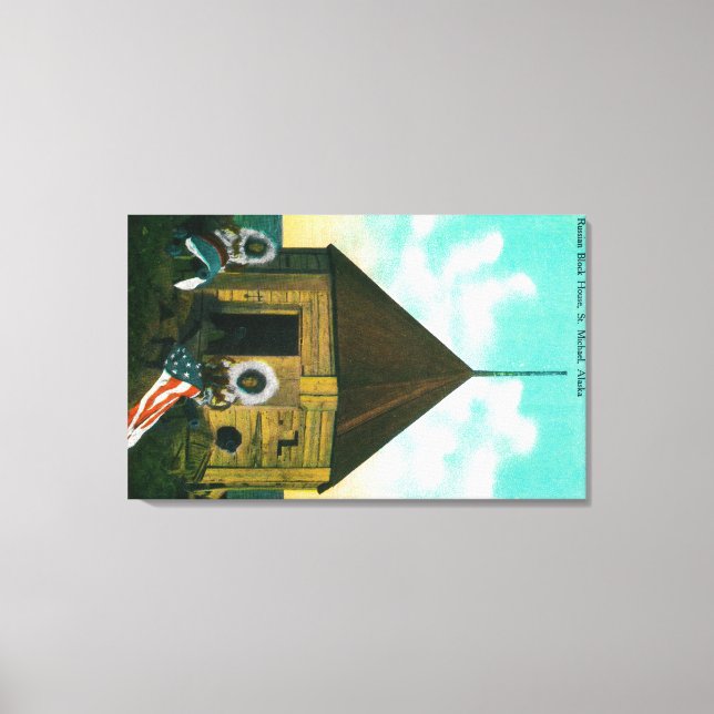 Toile Maison de bloc russe à St. Michael, Alaska (Recto)