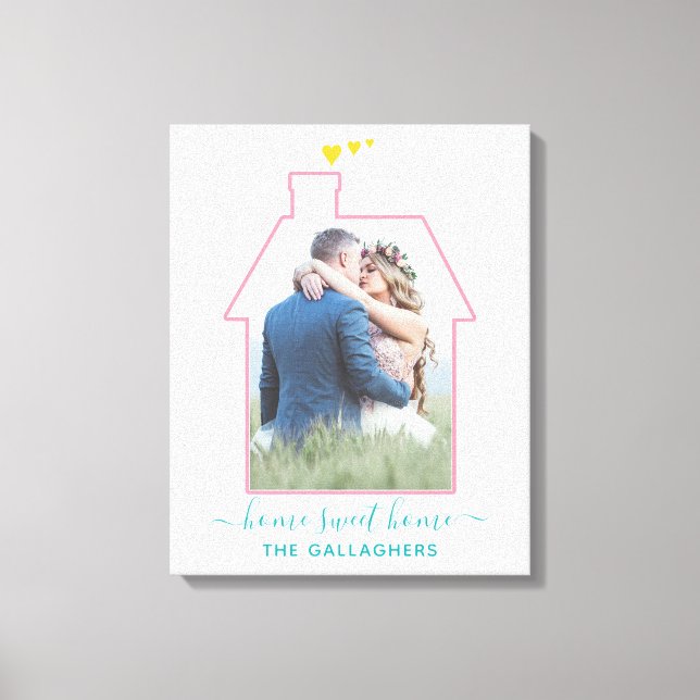 Toile Maison de Photo Famille Forme Mariage Réchauffeur  (Recto)