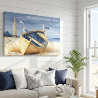 Maison de plage côtière avec bateau à rames person