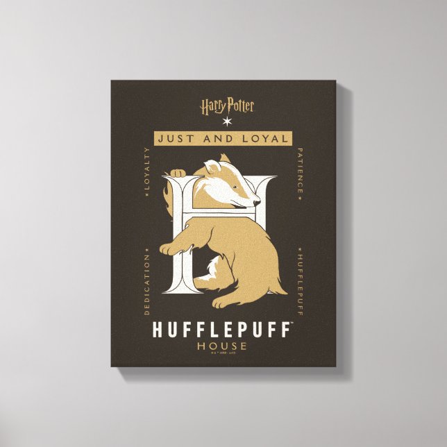 Toile Maison HUFFLEPUFF™ Juste Et Loyale (Recto)