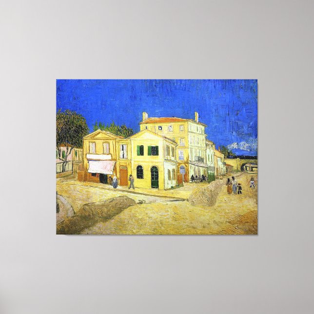 Toile Maison Jaune de van Gogh (Maison de Vincent à Arle (Recto)