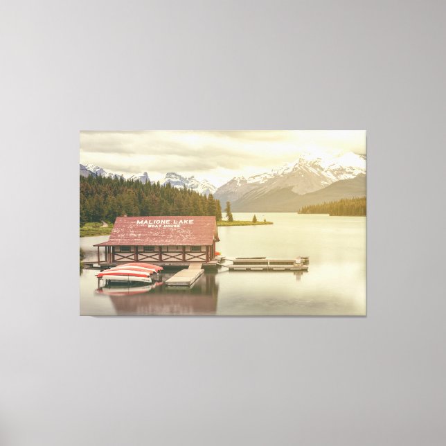 Toile Maison nautique du lac Maligne (Recto)
