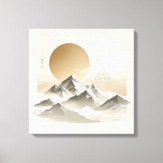 Toile Majestic Mountain Nature Scenery PeacefulLandscape