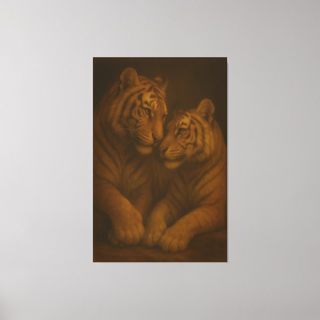Toile Majestic White Tiger – Fine Art Masterpiece Painti (Recto)