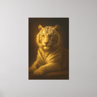 Toile Majestic White Tiger – Fine Art Portrait Canvas Pr