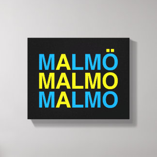 Toile MALMO Swedish Flag